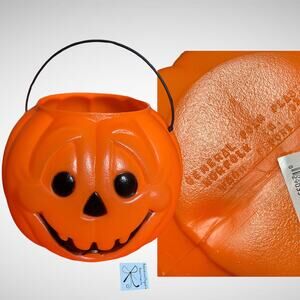General Foam Plastic Plastic Pumpkin Candy Halloween Bucket